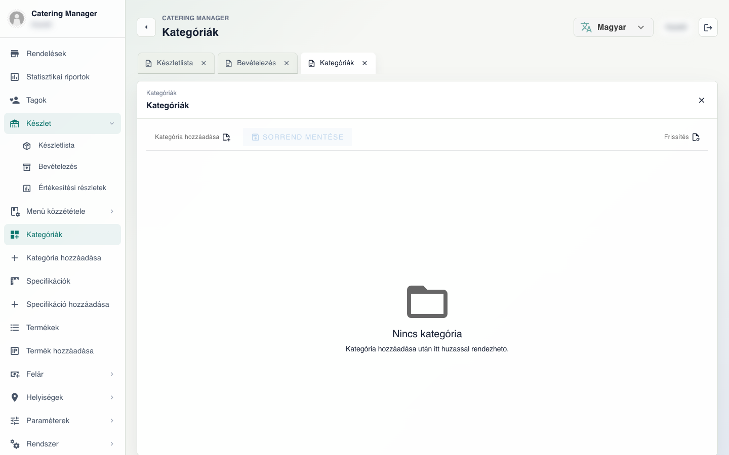 Kategóriák